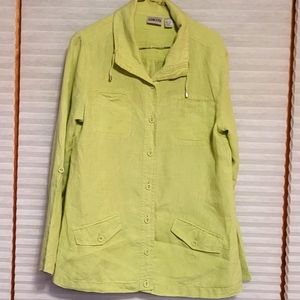 Chico's light green button down, sz 1